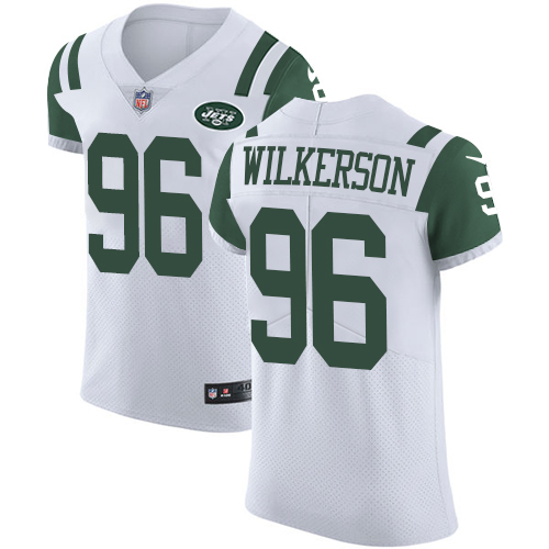 Nike Jets #96 Muhammad Wilkerson White Men's Stitched NFL Vapor Untouchable Elite Jersey
